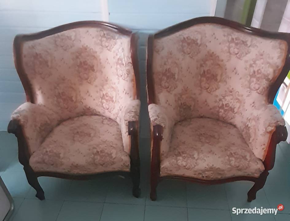 Antyczne fotele uszaki antyk