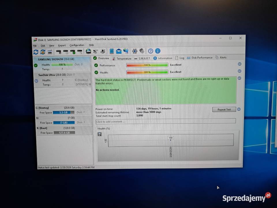 Dysk twardy Samsung SV2042H 20GB IDE ATA66 Retro Kraków