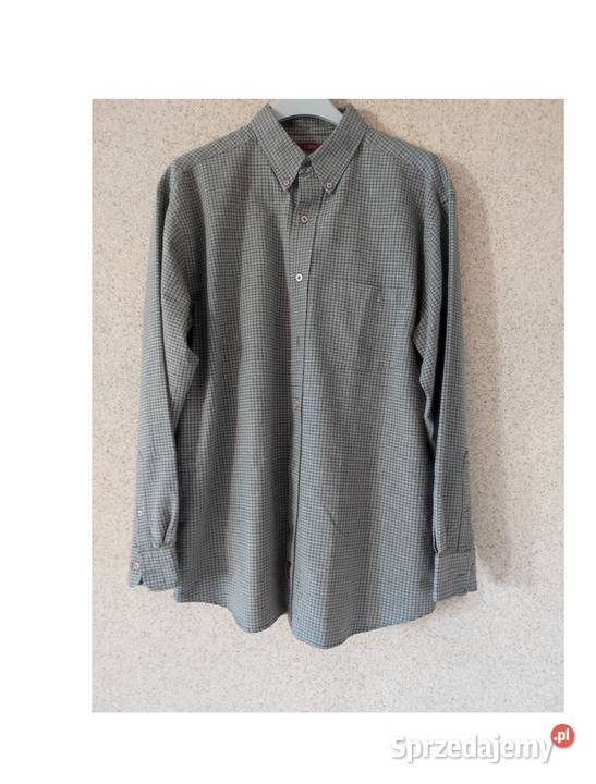 wizytowa męska koszula w kratkę bawełniana na Kielce