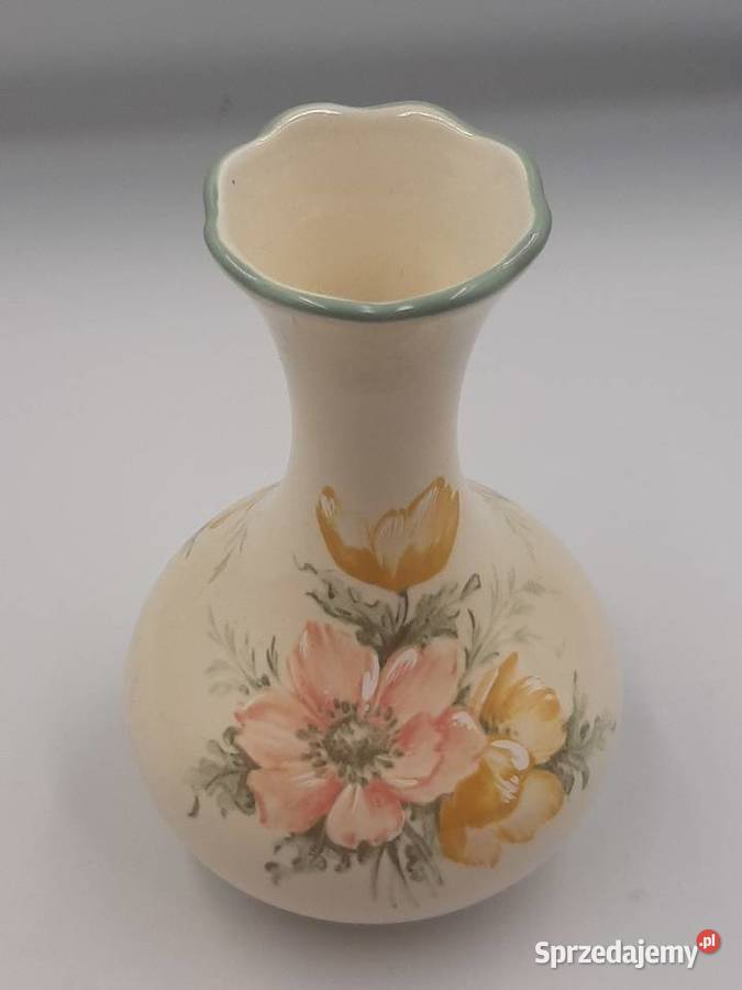 Piękny porcelanowy wazon sygnowany angielski kujawsko-pomorskie Inowrocław