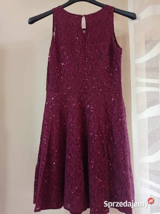 Sukienka z koronką i cekinami Spódnice i sukienki Hajnówka