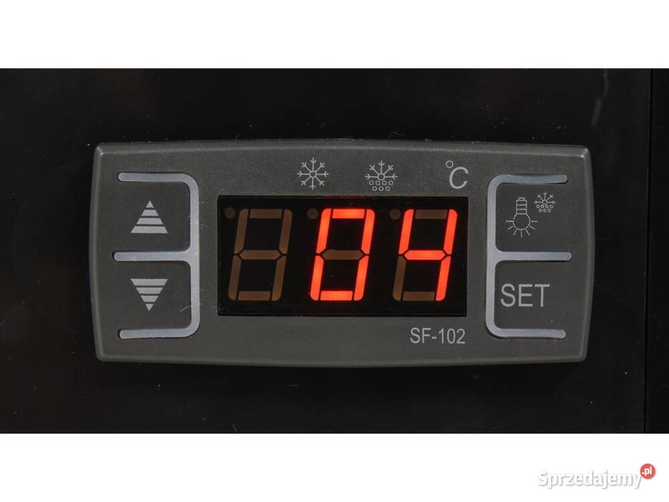 YG05020 WITRYNA CHŁODNICZA 100L 68X45X67 CZARNA Małkinia Górna