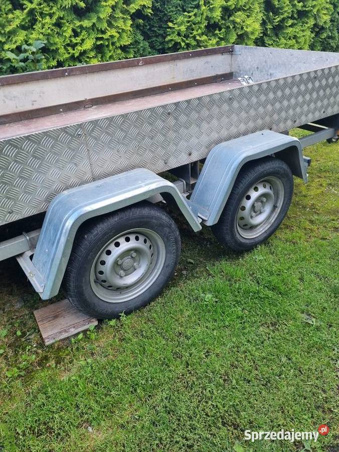 Przyczepa dwuosiowa 2019r 305x125 aluminiowa sprzedam