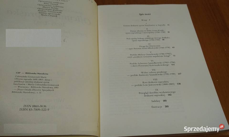 Oficyna supraska 16951803 dzieje i publikacje Gdańsk