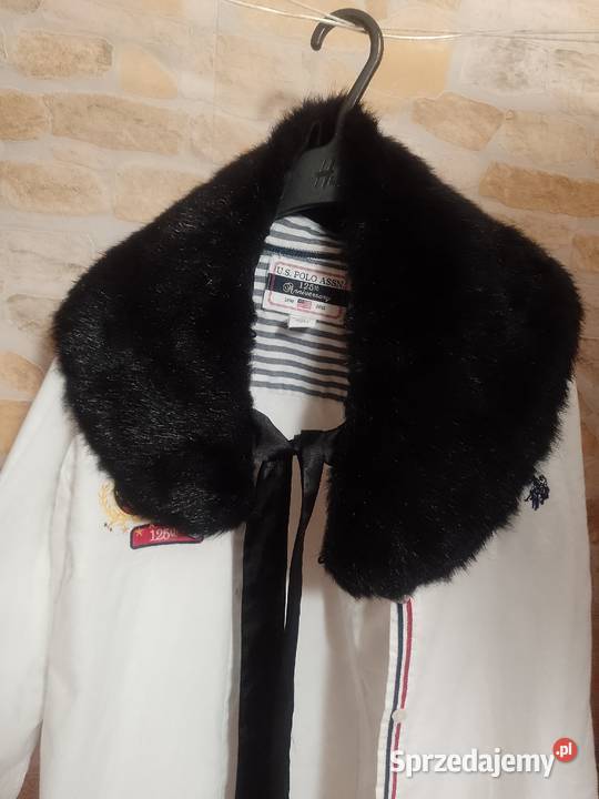 Czarny Futrzany kołnierz z Londynu Top Vintage