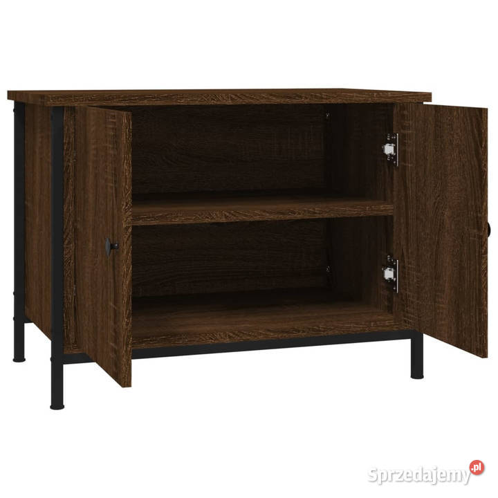 Szafka TV z drzwiczkami brązowy dąb 60x35x45