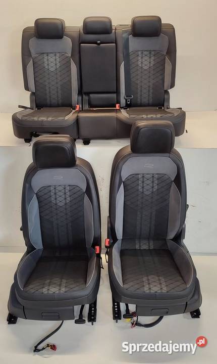 VW TIGUAN II FOTELE KANAPA RLINE GRZANE osobowe Motoryzacja
