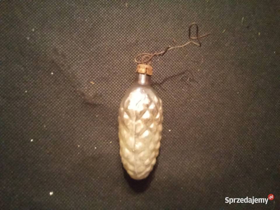 Duża szyszka PRL bombka Warszawa