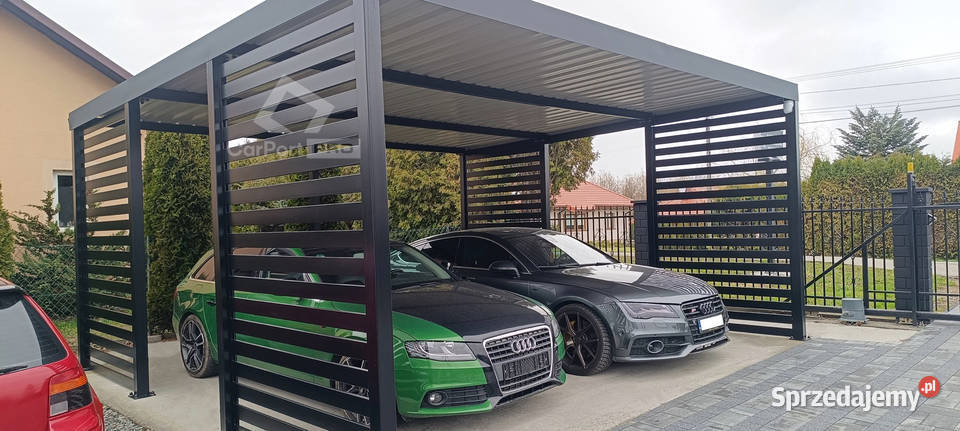 CarPort PREMIUM wiata samochodowa 5x5 antracyt 440zł/m2