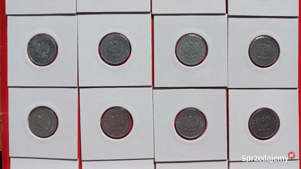 20 groszy PRL wszystkie roczniki aluminiowe Numizmatyka Trzebinia