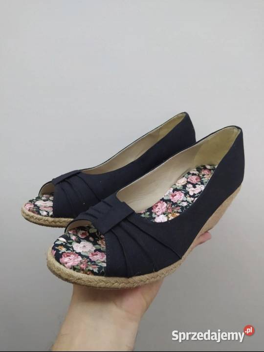 Czółenka 39 sandały Street Feet koturnie 26cm małopolskie Kraków