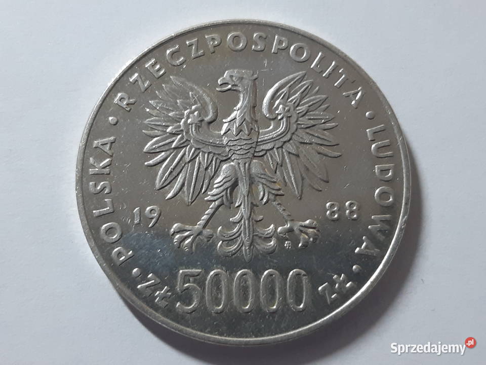 Moneta 50000 1988 Józef Piłsudski Niemce