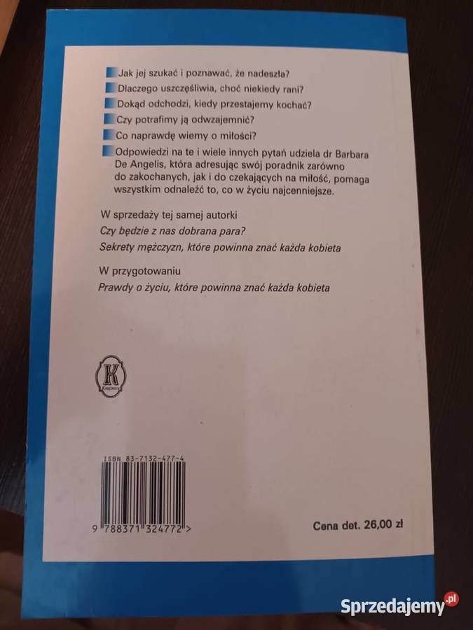 Dr Barbara de Angelis Ja kocham ty kochasz Opole