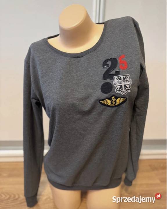 Szara damska bluza Bluzki i koszule Pruszków