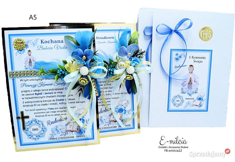 Zaproszenia i Podziękowania 3D Chrzestnych i lubuskie Zielona Góra