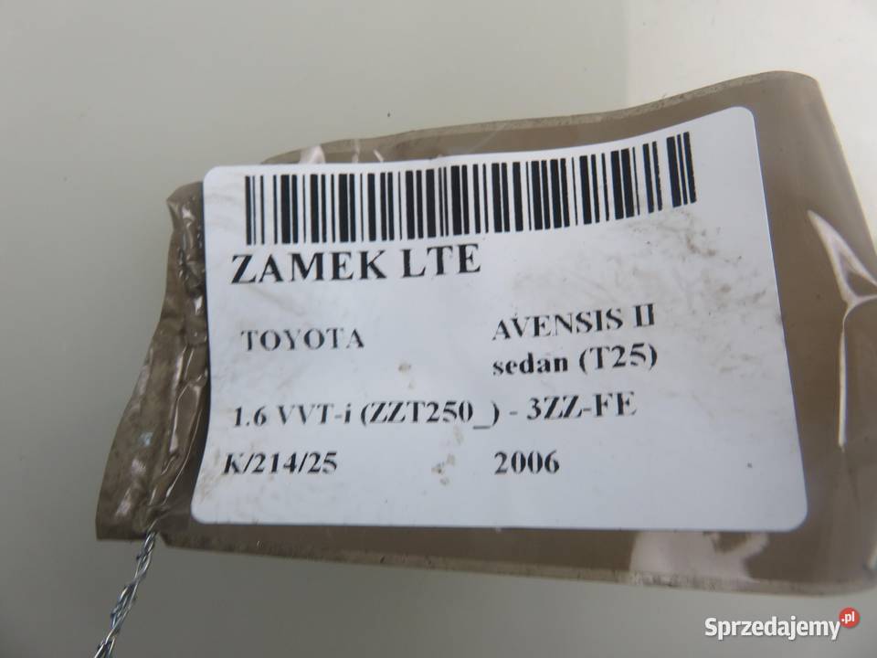 ZAMEK LEWY TYLNY TOYOTA AVENSIS II T25 małopolskie