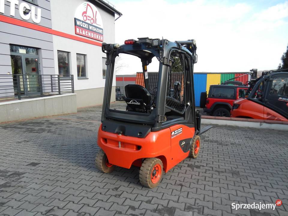 Elektryczny wózek widłowy Linde E16P02 Triplex Linde małopolskie Mogilany