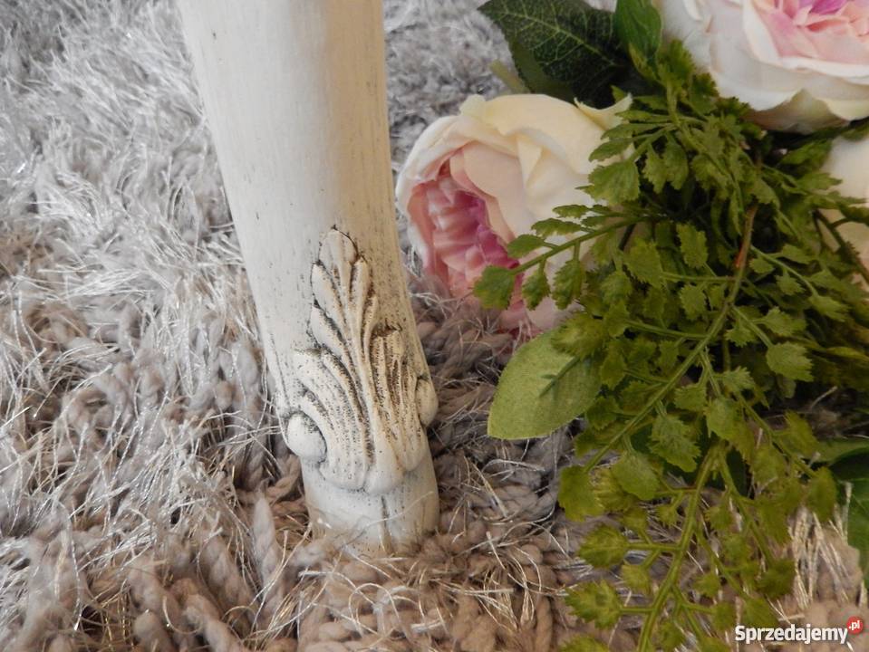 stolikstół francuski ludwik barok shabby chic Meble Lubin