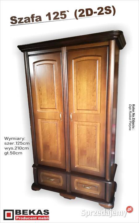 Stylowa Śliczna Szafa 125 Dąb Rustikal BEKAS 50cm sprzedam