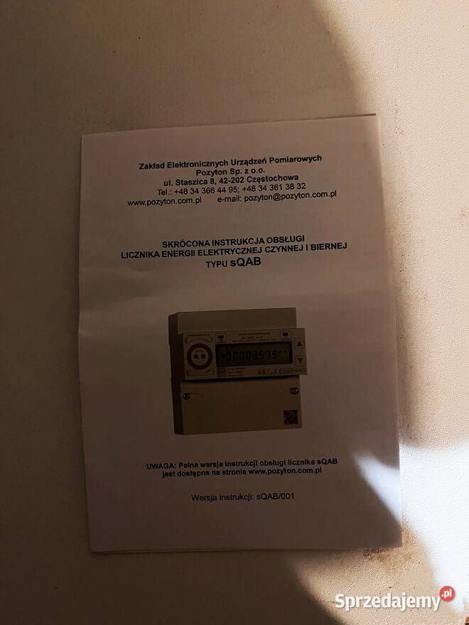 Licznik energii elektrycznej czynnej i biernej Wyszogród