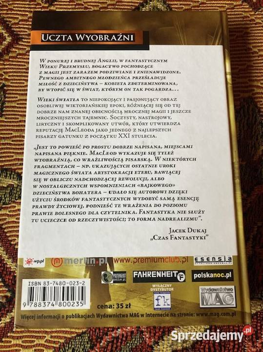 Ian R MacLeod Wieki Światła MAG Uczta Wyobraźni Kraków