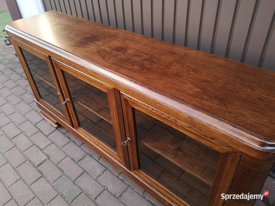 Komoda Szafka RTV ARTDECO OrzechDąb Niska Stara Swarzędz