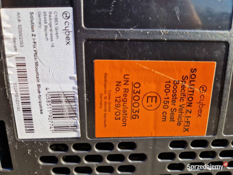 Fotelik Cybex Solution Z iFix Plus 100150 mazowieckie Ożarów Mazowiecki