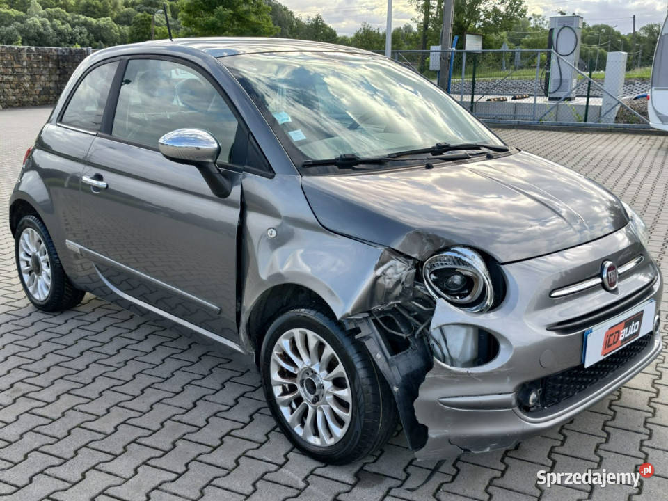 Fiat 500 lifcie 12 benzyna 70 tablet ledy klima Kęty