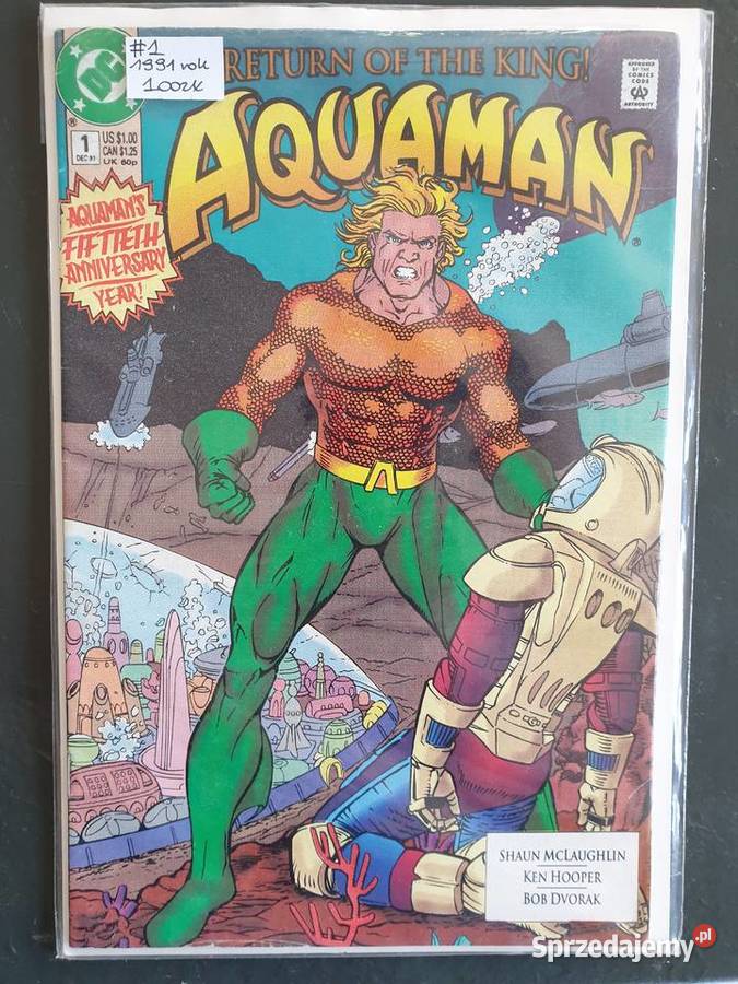 Aquaman 1 Return of the King komiks DC USA 1991 Gdynia