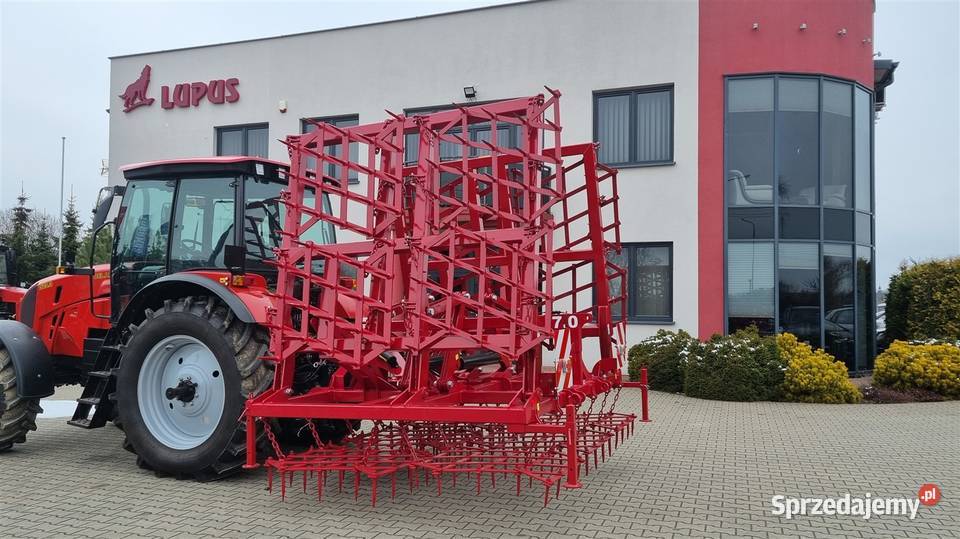 Brony polowe podwójne zębowe na kołach PRODUCENT nieuszkodzony Włocławek