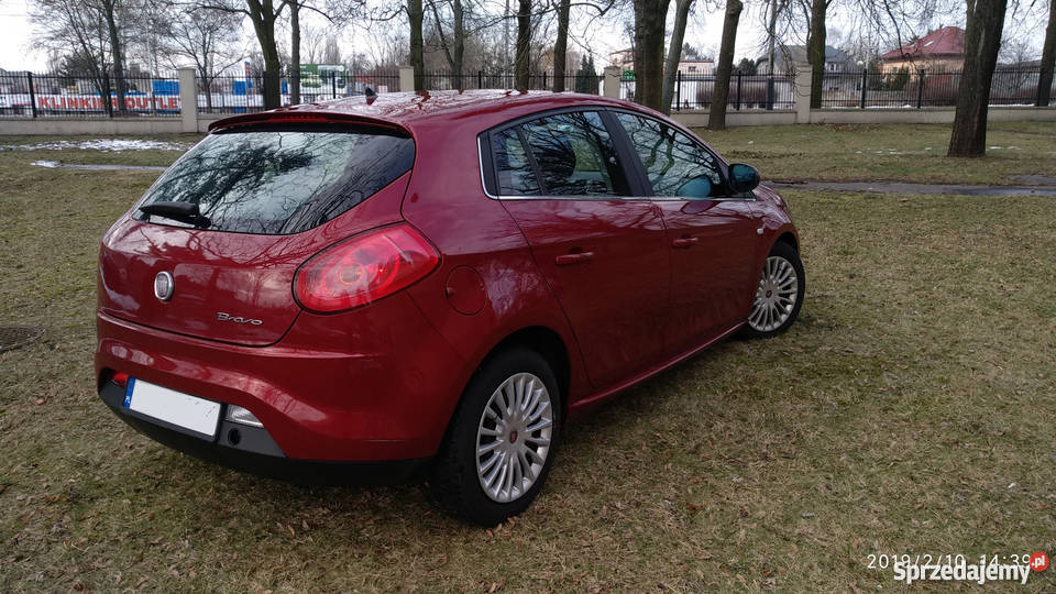 Fiat Bravo TJet 14 120 salon 1 właściciel elektryczne lusterka Łódź