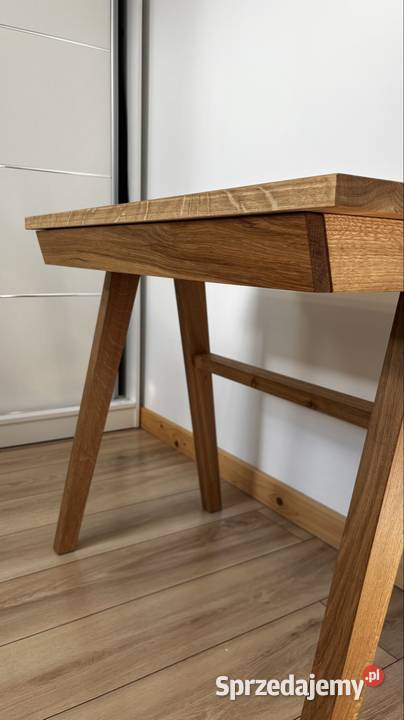 Dębowe biurko z szufladą Myślenice