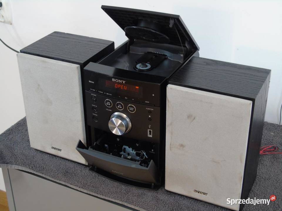 Wieża Sony RDS CD USB mp3 Mag AUX kolumny Jasło