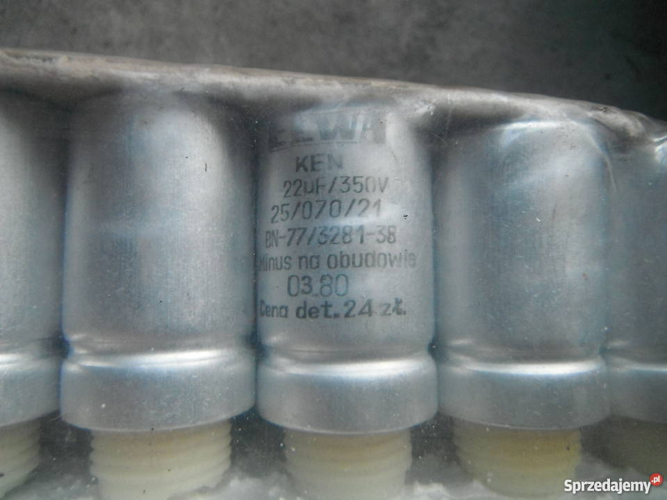 Kondensator KEN 22uF 350V ELWA NOWE Barak