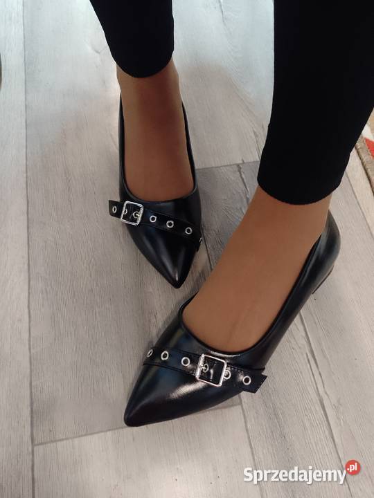 41 Czarne zdobione baleriny wieczorowe NOWE inna Kraków