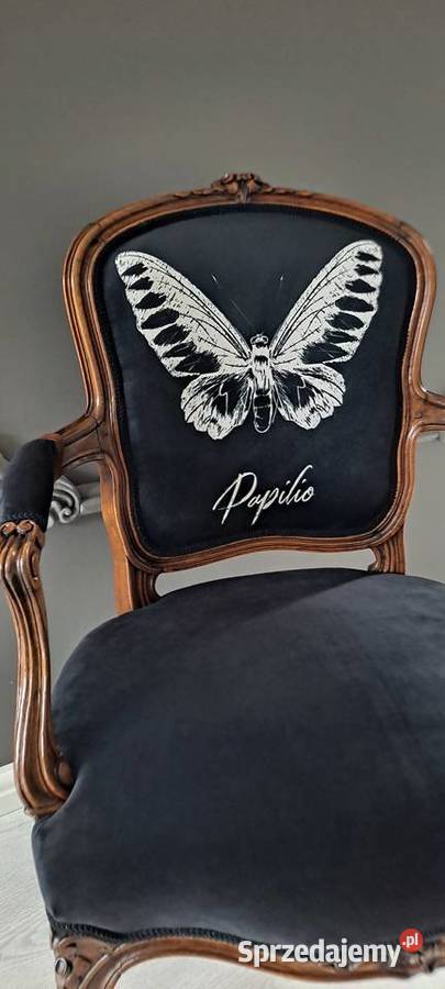 Stylowy fotel Ludwik Ludwikowski Loft motyl 86cm sprzedam