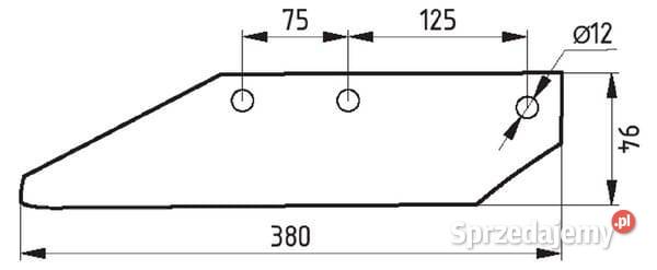 Lemieszyk boczny lewy 131125R 5140131125R Kamionna