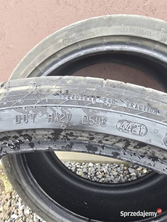 Opony letnie continental contisport contact 5p Szewna sprzedam