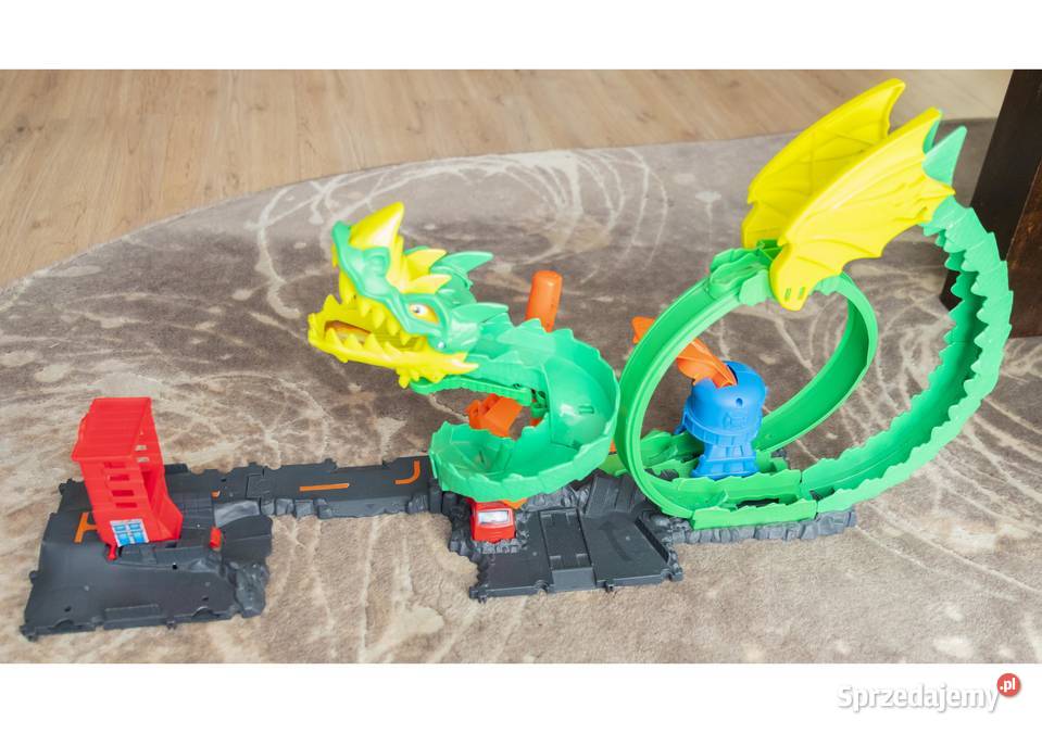 Hot Wheels City Pętla Smoka Atak smoka na straż Gdańsk