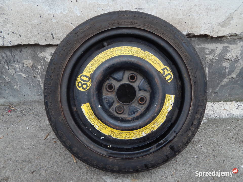 KOŁO DOJAZDOWE ZAPAS VW GOLF III R14 4X100 ET45 Warszawa