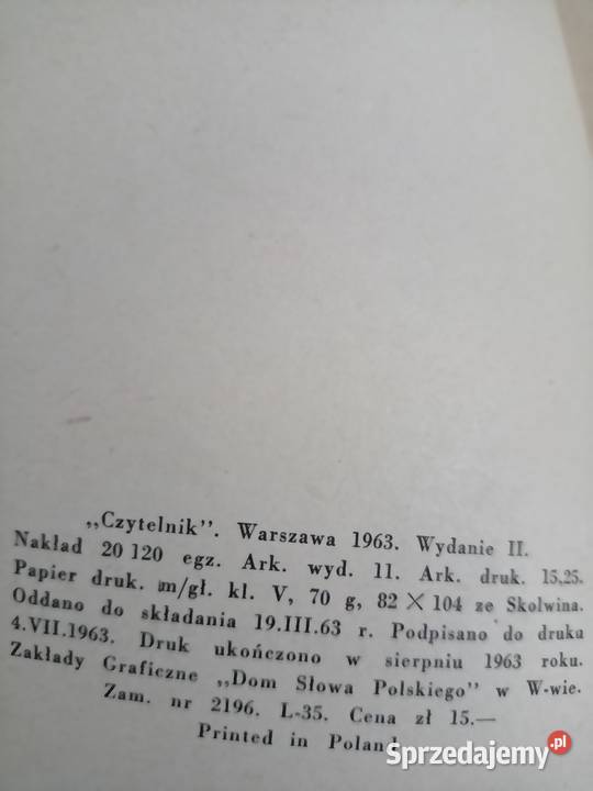 Załuski książki Warszawa księgarnia Praga Rok wydania 1975