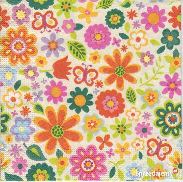 Dekupaż serwetki róża kwiaty słoneczniki lato Skarżysko-Kamienna