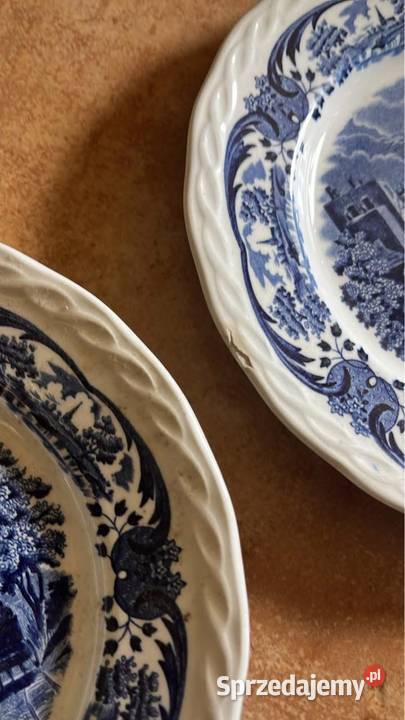Talerzyk niebieska angielska porcelana Gdańsk