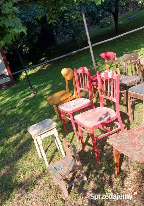 Krzesło Krzesła PRL Stare do renowacji Meble dolnośląskie Borów