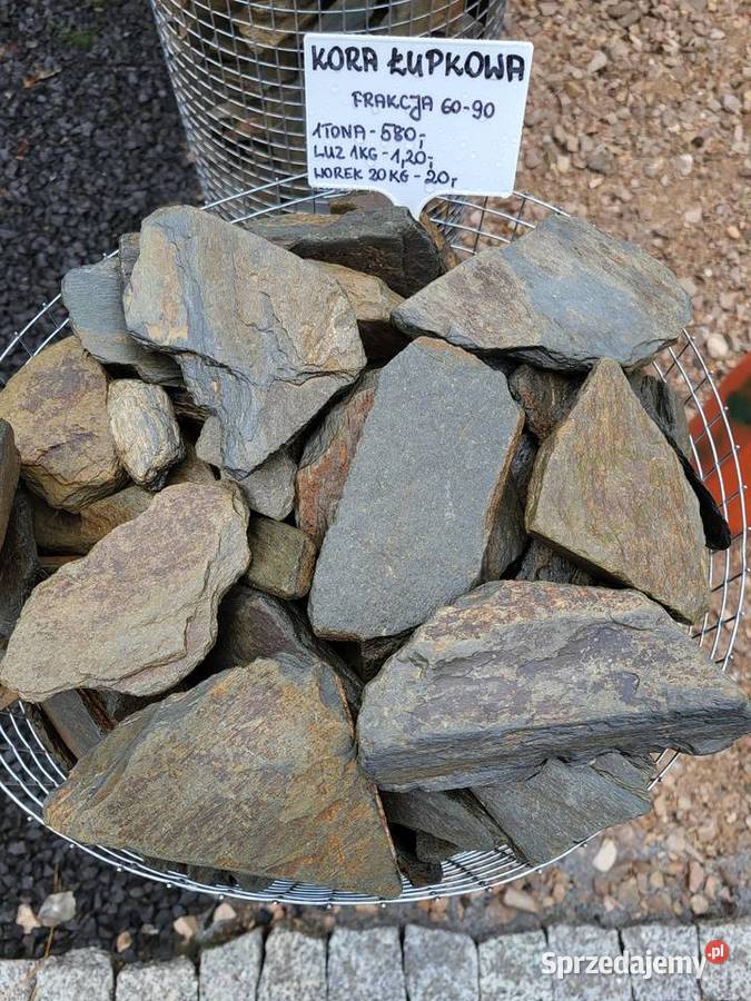 Kora czarna antracytowa Kamienie ogrodowe mazowieckie Teresin