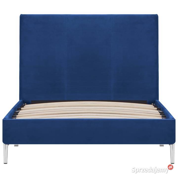 vidaXL Rama łóżka niebieska tapicerowana 280951 Warszawa
