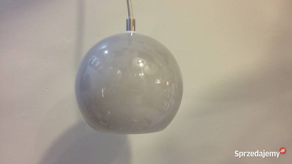Lampa wisząca KULKA SZKŁO SZARE do pokoju
