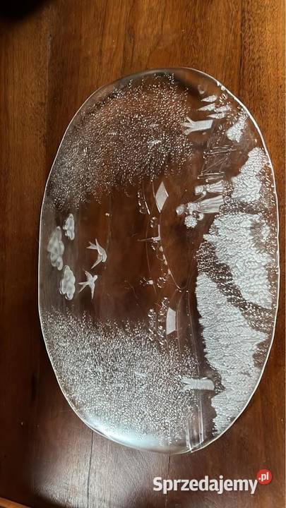 Taca Zabytkowa szklana patera firmy Costa Bodą Gdańsk