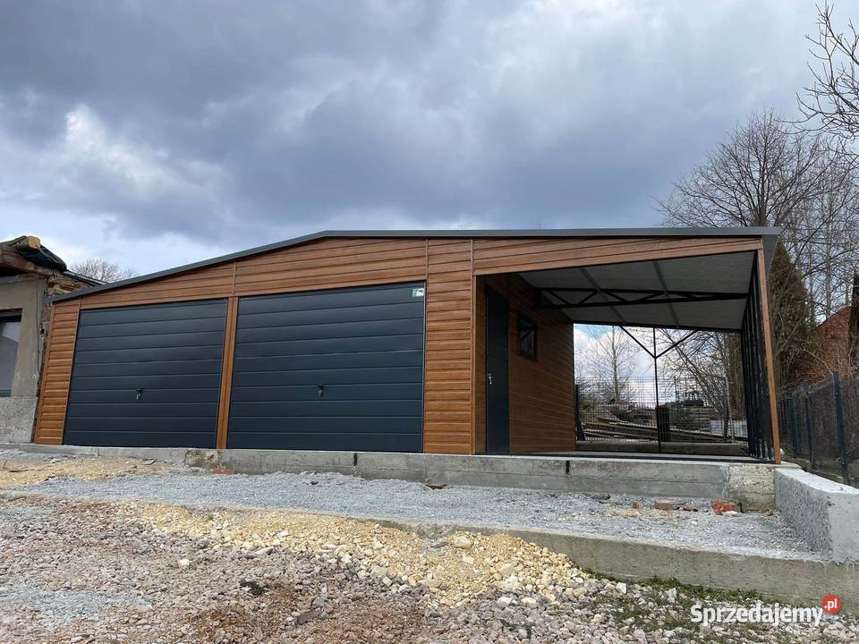 Garaż blaszany 10x6 WZMOCNIONY PROFILAMI Kalisz