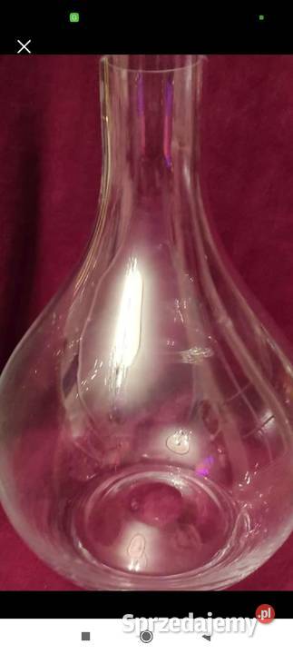 WAZON BUTLA Z GRUBEGO SZKŁA VINTAGE HAND MADE Pabianice